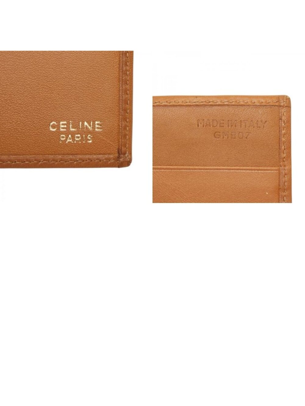 Celine Macadam Wallet Billfold Beige Brown Leather - Picture 10 of 10